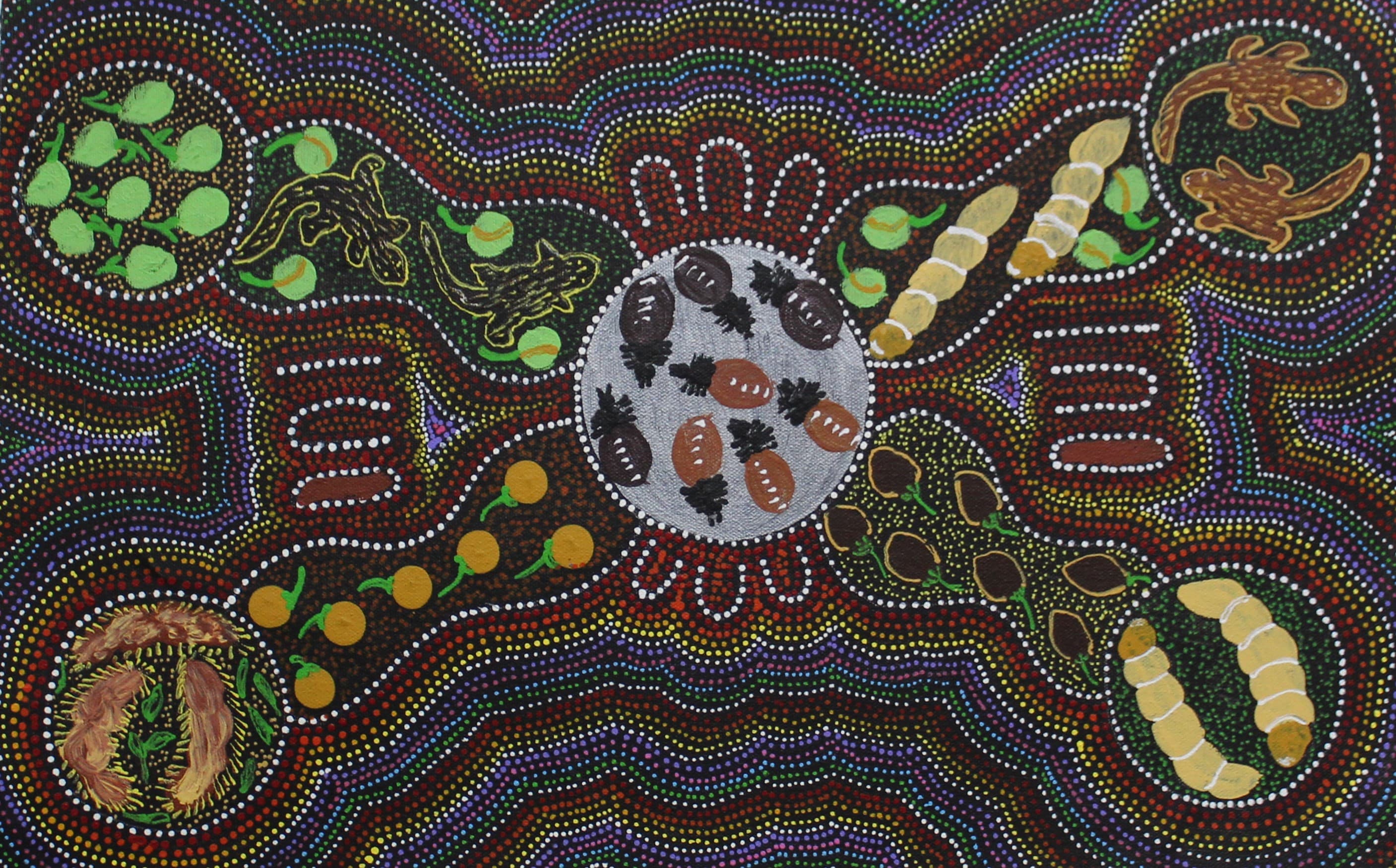 Women collecting bush tucker